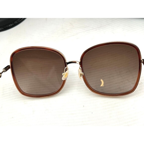 NEW Kate Spade PAOLA Women\'s Sunglasses 59MM Brown Tortoise Gold Metal Frames